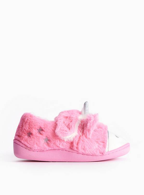 Pink Unicorn Full Cupsole Slippers 6-7 Infant